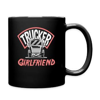 chauffeur de camion petite amie amour - Mug uni - noir - Droite
