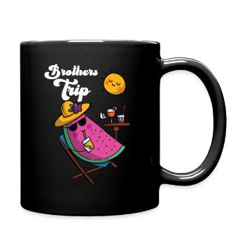 Sibling Brothers Journey - Full Colour Mug - black - Right