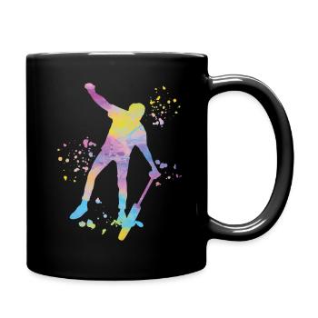 Unicycliste monocycle monocycle - Mug uni - noir - Droite