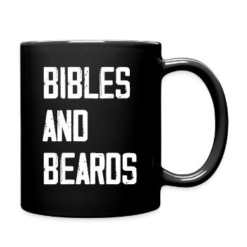 Bibles And Beards - Full Colour Mug - black - Right