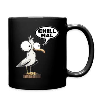 Morning grouches funny sayings - Full Colour Mug - black - Right