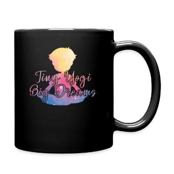 Tiny Yogi Big Dreams Méditation - Mug uni - noir - Droite