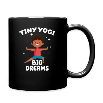Tiny Yogi Big Dreams Méditation - Mug uni - noir - Droite
