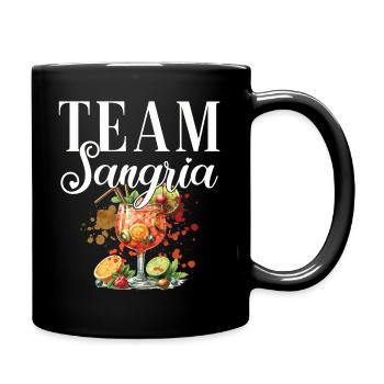 Cocktail Barkeeper Team Sangria - Tasse einfarbig - Schwarz - Rechts