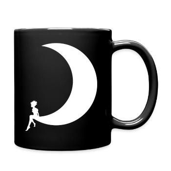 Ma p'tite fée blanche - Mug uni - noir - Droite