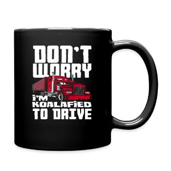 Idée cadeau d’examen de chauffeur de camion - Mug uni - noir - Droite