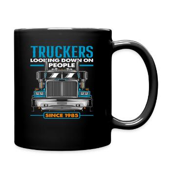 Camionneur - Mug uni - noir - Droite