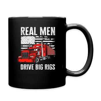 Chauffeurs de camion de vrais hommes - Mug uni - noir - Droite