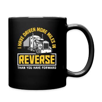 Camionneur - Mug uni - noir - Droite