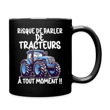 Schönes Geschenk Landwirtschaftlicher Traktor Mann Frau Kind - Tasse einfarbig - Schwarz - Rechts
