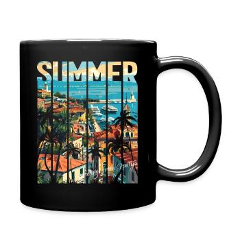 Croatia Croatia Hrvatska travel summer opatija - Full Colour Mug - black - Right