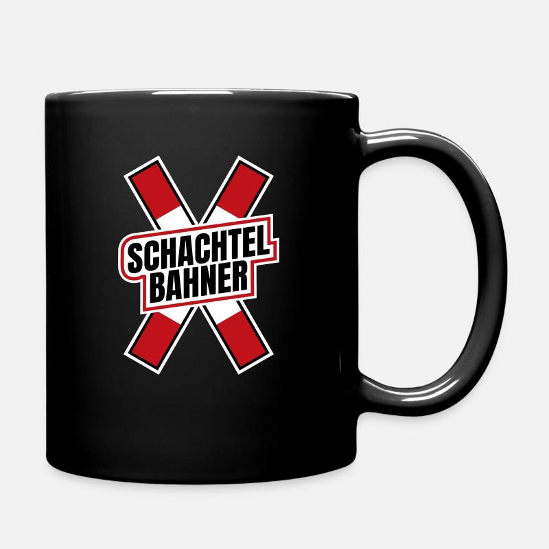 Schachtelbahner Modelleisenbahn Andreaskreuz H0 - Tasse einfarbig - Schwarz