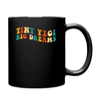 Tiny Yogi Big Dreams Méditation - Mug uni - noir - Droite