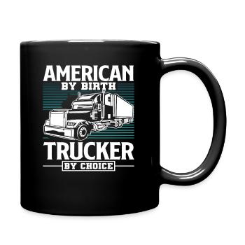 Chauffeur de camion Américain - Mug uni - noir - Droite