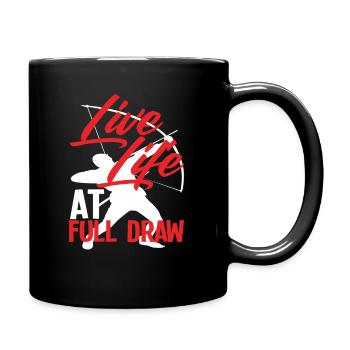 Pun Bow Archery - Full Colour Mug - black - Right