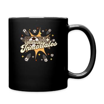 España Meisterschaft 2024 Frauen Männer Spanien - Tasse einfarbig - Schwarz - Rechts