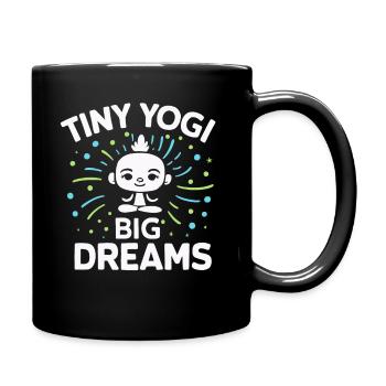 Tiny Yogi Big Dreams Meditation - Full Colour Mug - black - Right