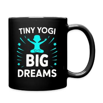 Tiny Yogi Big Dreams Méditation - Mug uni - noir - Droite
