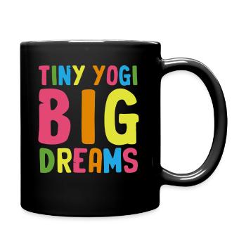 Tiny Yogi Big Dreams Méditation - Mug uni - noir - Droite