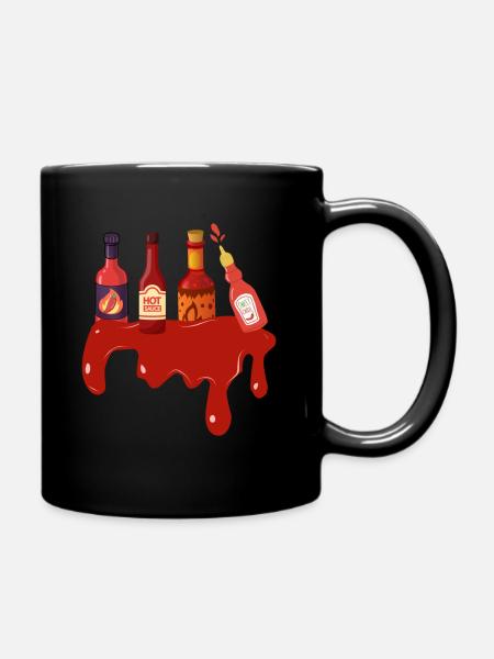 Saucisses piquantes - Mug uni - noir