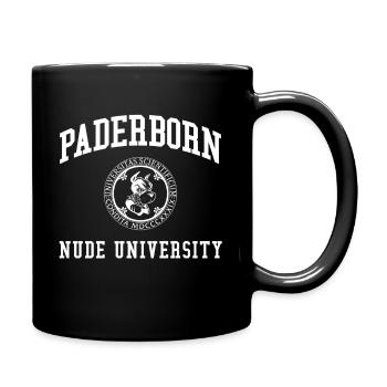 Paderborn Nude University Hochschule Universität - Tasse einfarbig - Schwarz - Rechts