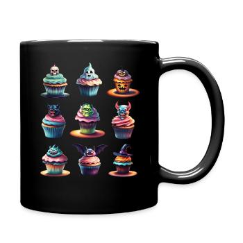 Halloween Cupcakes. - Full Colour Mug - black - Right