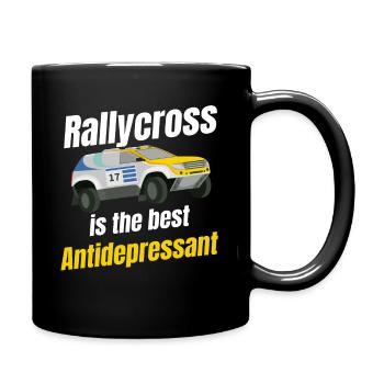 Le Rallycross est le meilleur antidépresseur - Mug uni - noir - Droite