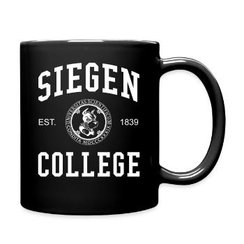 Siegen College University Universität Hochschule - Tasse einfarbig - Schwarz - Rechts