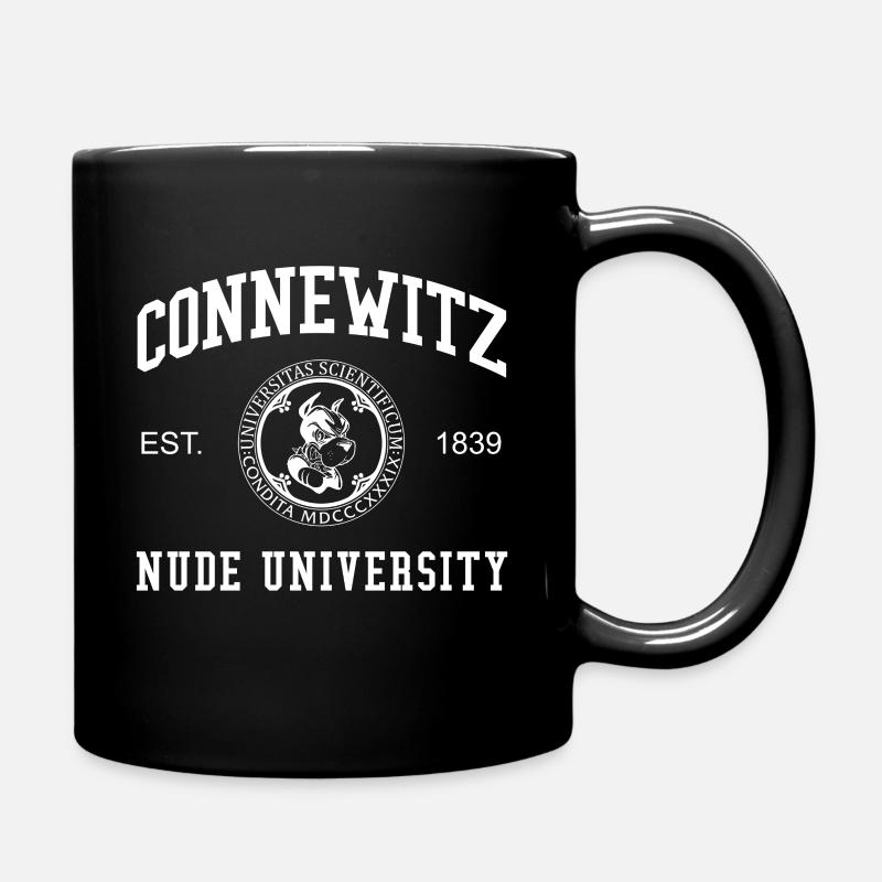 Leipzig Connewitz Nude University Hochschule Uni - Tasse einfarbig - Schwarz