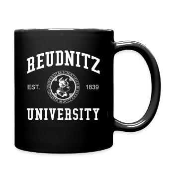 Leipzig Reudnitz University Universität Hochschule - Tasse einfarbig - Schwarz - Rechts