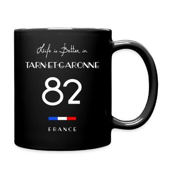 Life in TARN-ET-GARONNE Number 82 Languedoc-Roussi - Full Colour Mug - black - Right