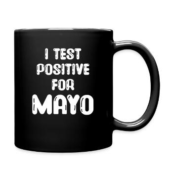 I test positive for - Full Colour Mug - black - Right