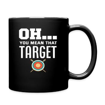 Archer Archery Pun - Full Colour Mug - black - Right