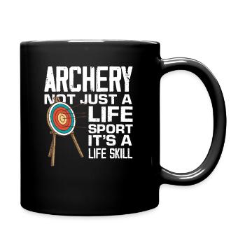 Archery Life Sports Archery - Full Colour Mug - black - Right
