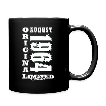 August 1964 - Born August 1964 August 1964 - Full Colour Mug - black - Right