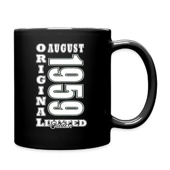 August 1959 - Geschenkidee Für August 1959 - 1959 - Tasse einfarbig - Schwarz - Rechts