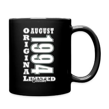 August 1994 - Geschenkidee Für August 1994 - 1994 - Tasse einfarbig - Schwarz - Rechts