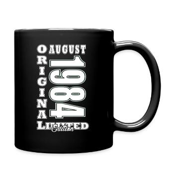 Août 1984 - Idée cadeau pour août 1984 - 1984 - Mug uni - noir - Droite