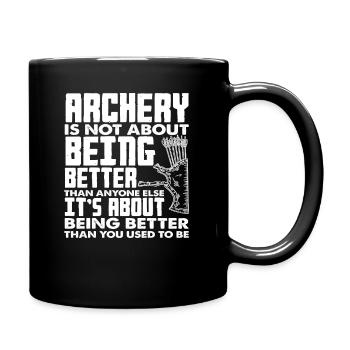 Archery Motivation Archery - Full Colour Mug - black - Right