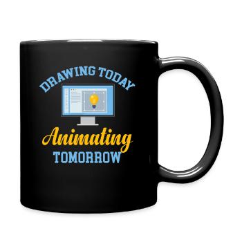 Dessiner aujourd’hui, animer demain de manière plus amusante - Mug uni - noir - Droite