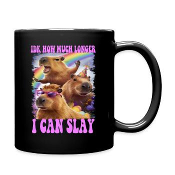 Capybara Chemise Mème Drôle - Mug uni - noir - Droite