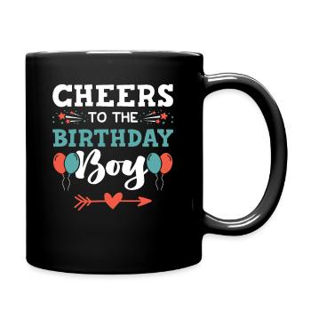 birthday boy - Tasse einfarbig - Schwarz - Rechts