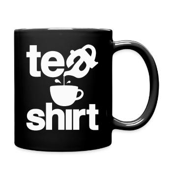 Tea Pot Sarcastic and Funny Tea Drinker - Full Colour Mug - black - Right