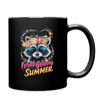 Feral Granny Été Grand-mère Grand-mère Femmes 2024 - Mug uni - noir - Droite
