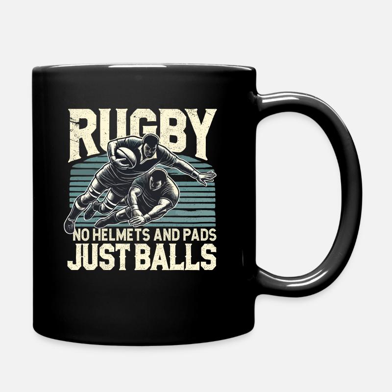 Rugby, rugbymans, rugby drôle - Mug uni - noir