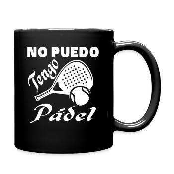 Ich kann keine Padel-Padel-Athleten haben - Tasse einfarbig - Schwarz - Rechts
