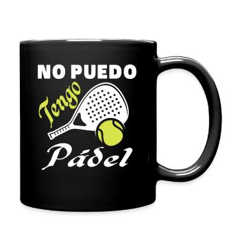 Ich kann keine Padel-Padel-Athleten haben - Tasse einfarbig - Schwarz - Rechts