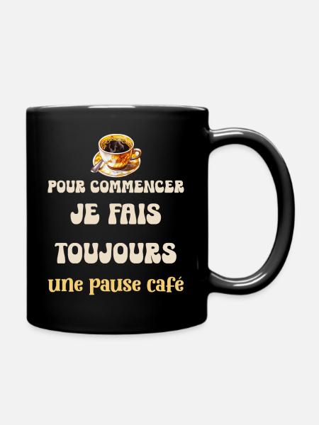 Humour Bureau Pause Café Collègue De Travail - Mug uni - noir