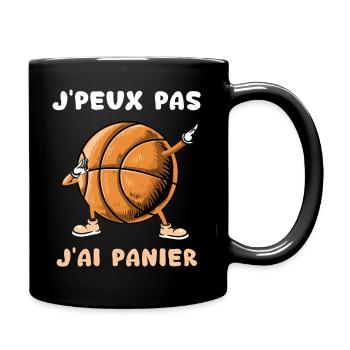I can't I have basketball ball dab basketball - Full Colour Mug - black - Right