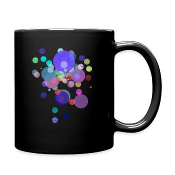 Boules à motifs - Couleurs de l’espace - Mug uni - noir - Droite